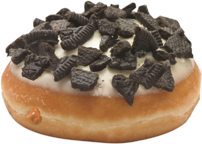 Cookies & Chocolate Cheesecake - Almendras Krispy Kreme (490x392), Png Download