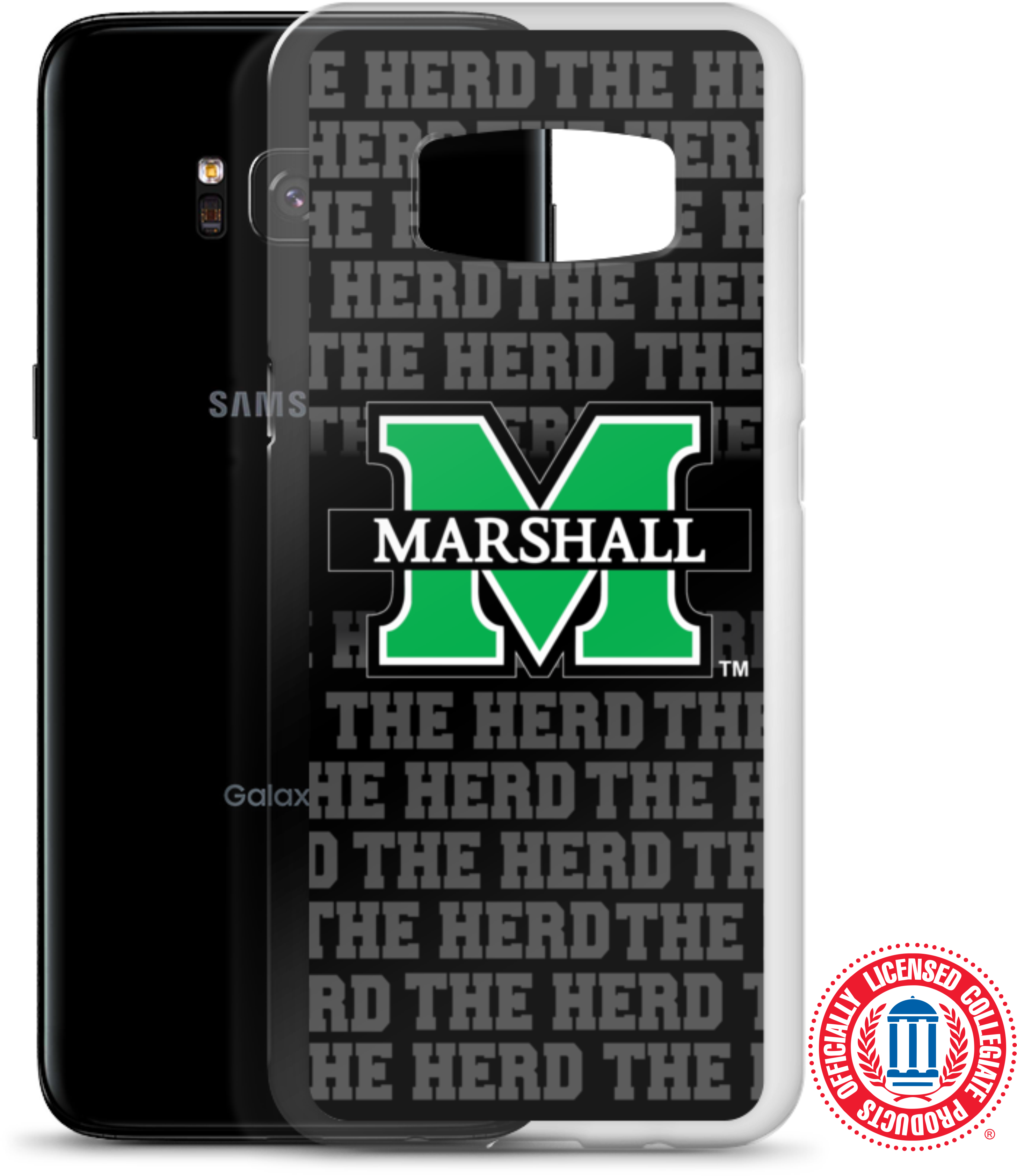 Image Of Marshall University™ "the Herd" Samsung Cases - Women's Or Men's 2016 Marshall Thundering Herd Logo (4168x4167), Png Download