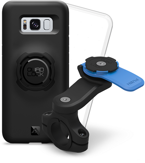Handlebar/mirror Mount Kit - Quad Lock Iphone 7 (600x600), Png Download