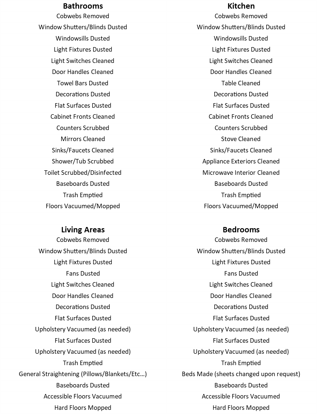 Home Cleaning Checklist - Adjectives English And Spanish (1062x1388), Png Download