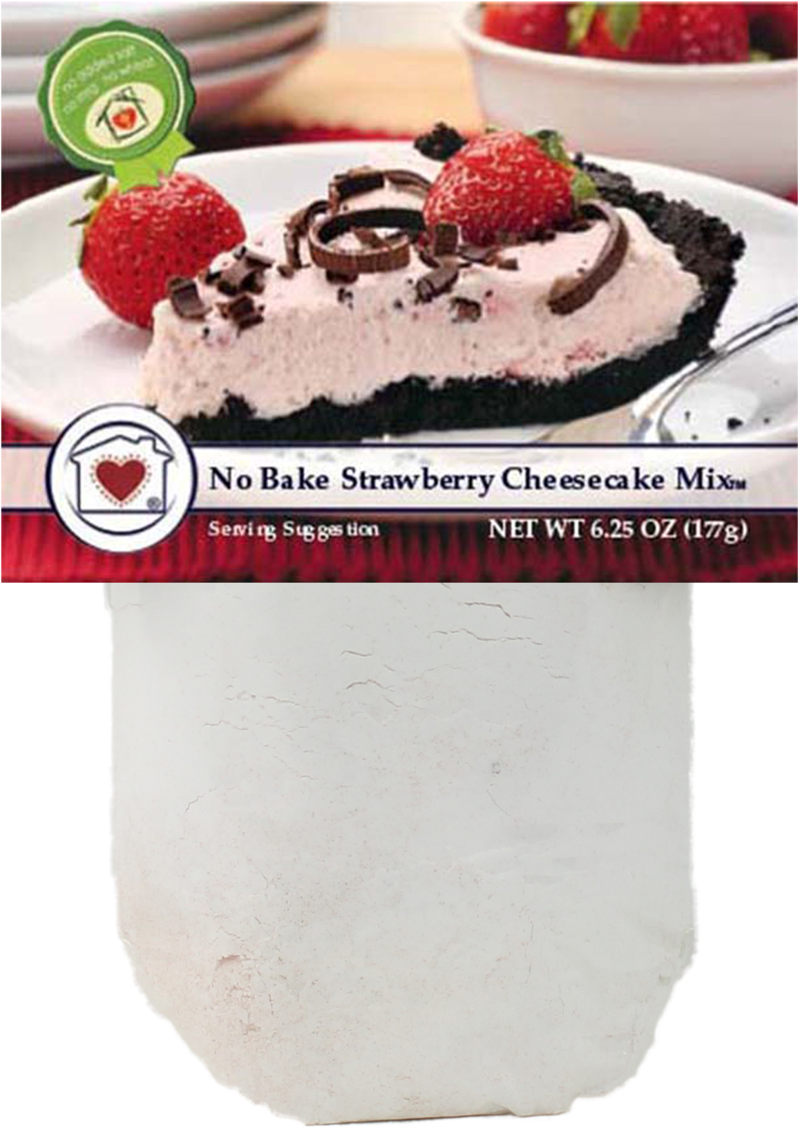 No-bake Strawberry Cheesecake Mix - Cheesecake (1718x2048), Png Download