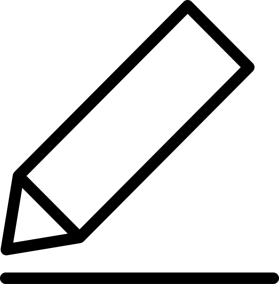 Pencil Or Crayon Outline Comments - Outline Of A Pencil (980x998), Png Download