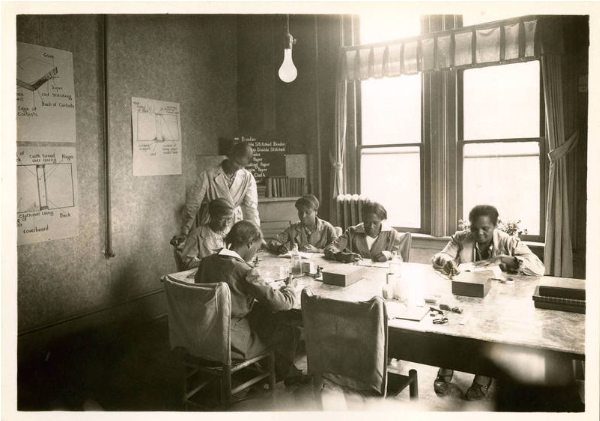 African American Women Mending Books In Forsyth County - African American Bertie Co Nc (787x420), Png Download