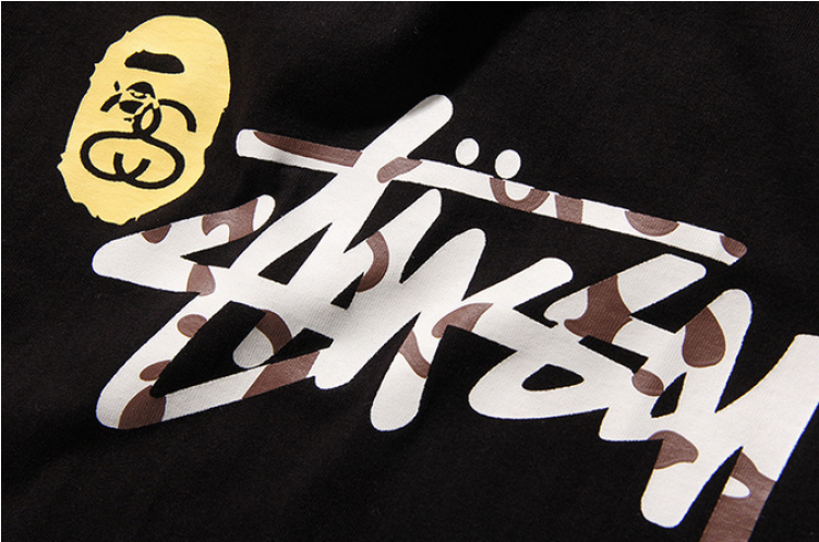 Stussy X Shark Face Tee (750x750), Png Download