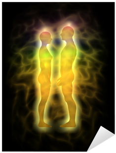 Vinilo Pixerstick Pareja Perfil Del Cuerpo De La Energía - Compositores Del Amor [書籍] (400x400), Png Download