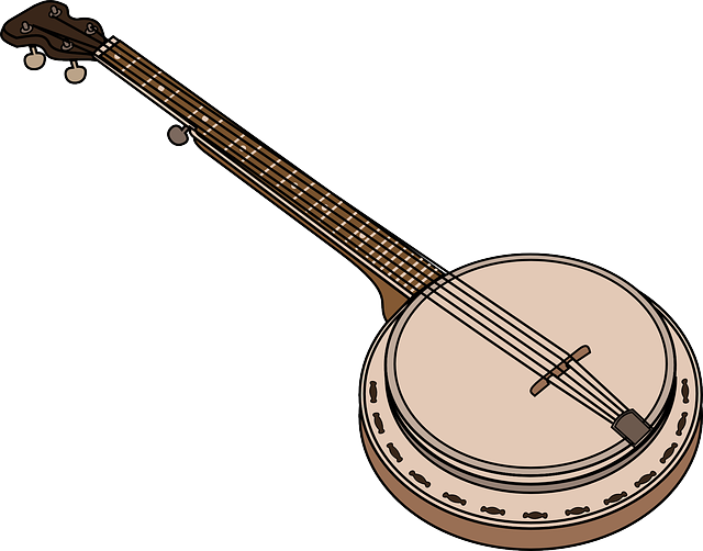 Cartoon, Musical, African, American, Instrument, Banjo - Banjo Clip Art (640x502), Png Download
