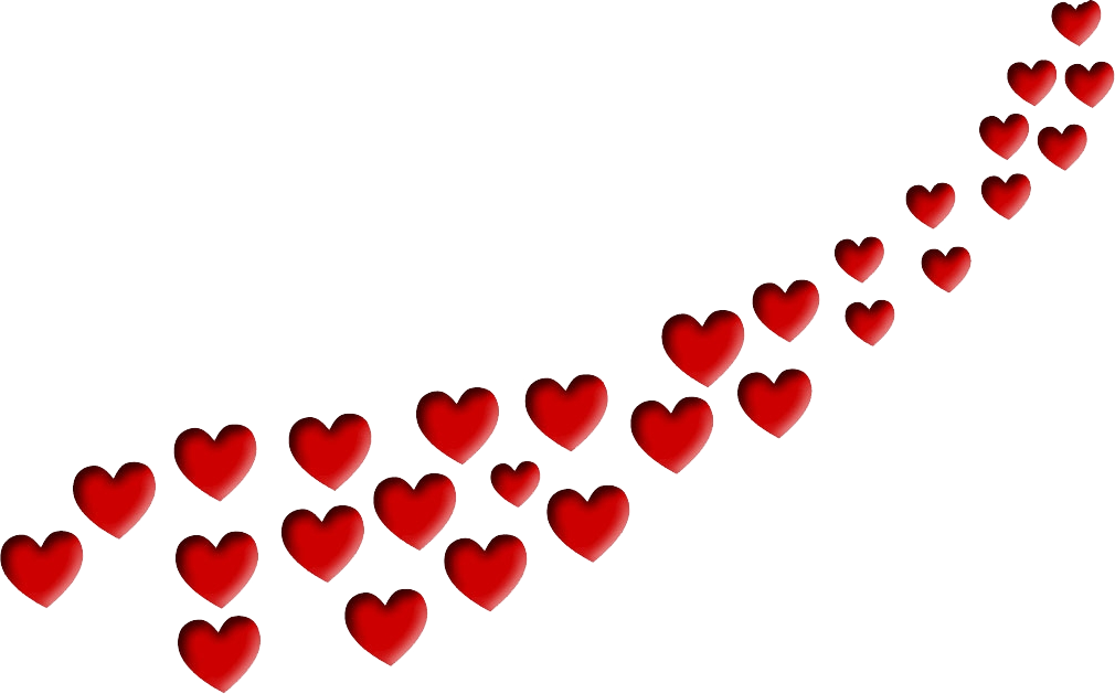 Barres De Séparation Saint-valentin - Love Hearts White Background (500x375), Png Download