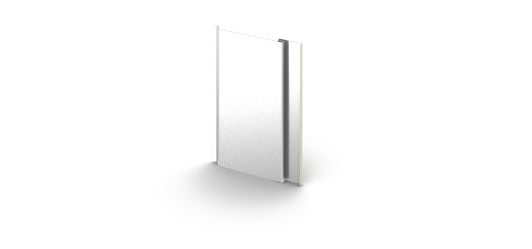 Acrylic-coated Galvalume® - Sliding Door (1064x499), Png Download