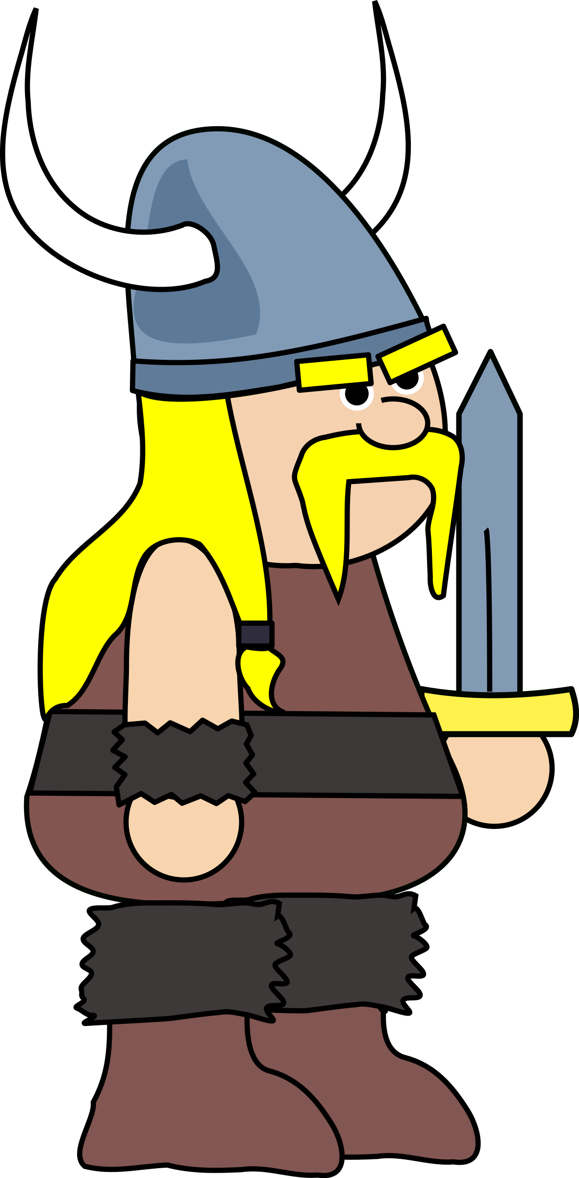 Free Viking Clipart - Viking Clipart (394x800), Png Download