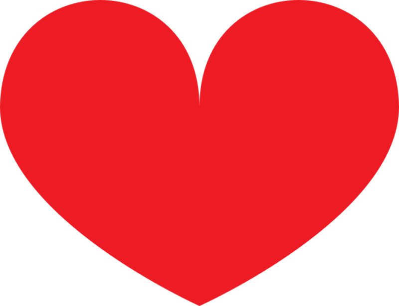 San-valentin - Heart Red Clip Art (800x615), Png Download