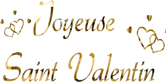 D4ab1a7c-53d30d7 - Joyeuse Saint Valentin Texte (548x273), Png Download
