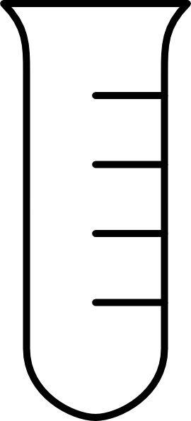 Empty Test Tube Clipart (270x595), Png Download