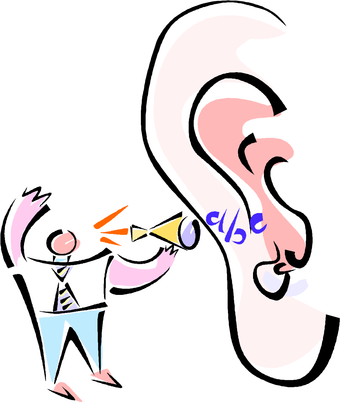 By Leo Valiquette - Listening Ear (1193x1405), Png Download
