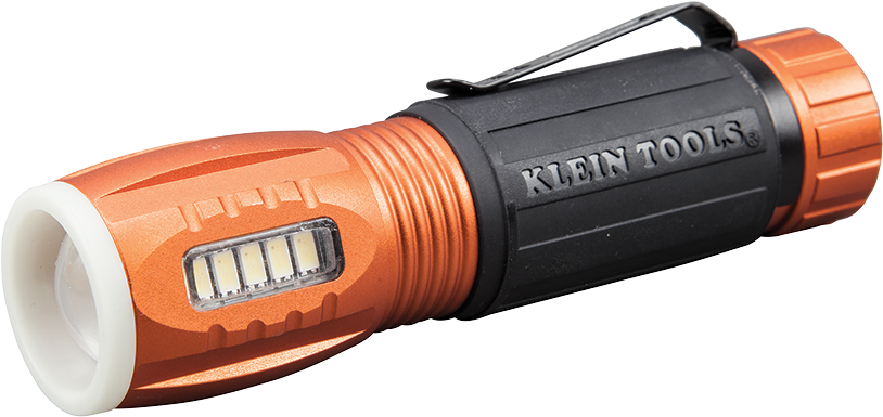 Png 56028 - Klein Tools 56028 Flashlight With Worklight, Silver (1000x1000), Png Download