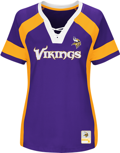 Nfl Minnesota Vikings Draft Me Majestic Tee - Minnesota Vikings Womens Shirts (500x500), Png Download