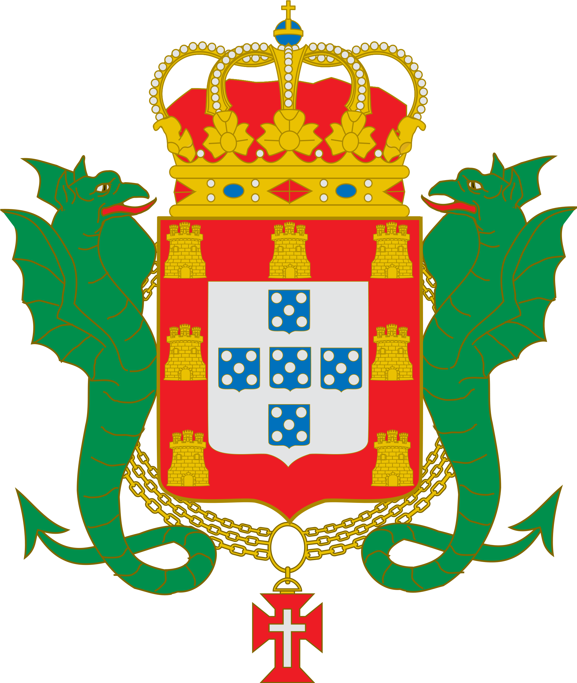 Portugal Flag - Coats Of Arms Of Rodrigues (2000x2373), Png Download