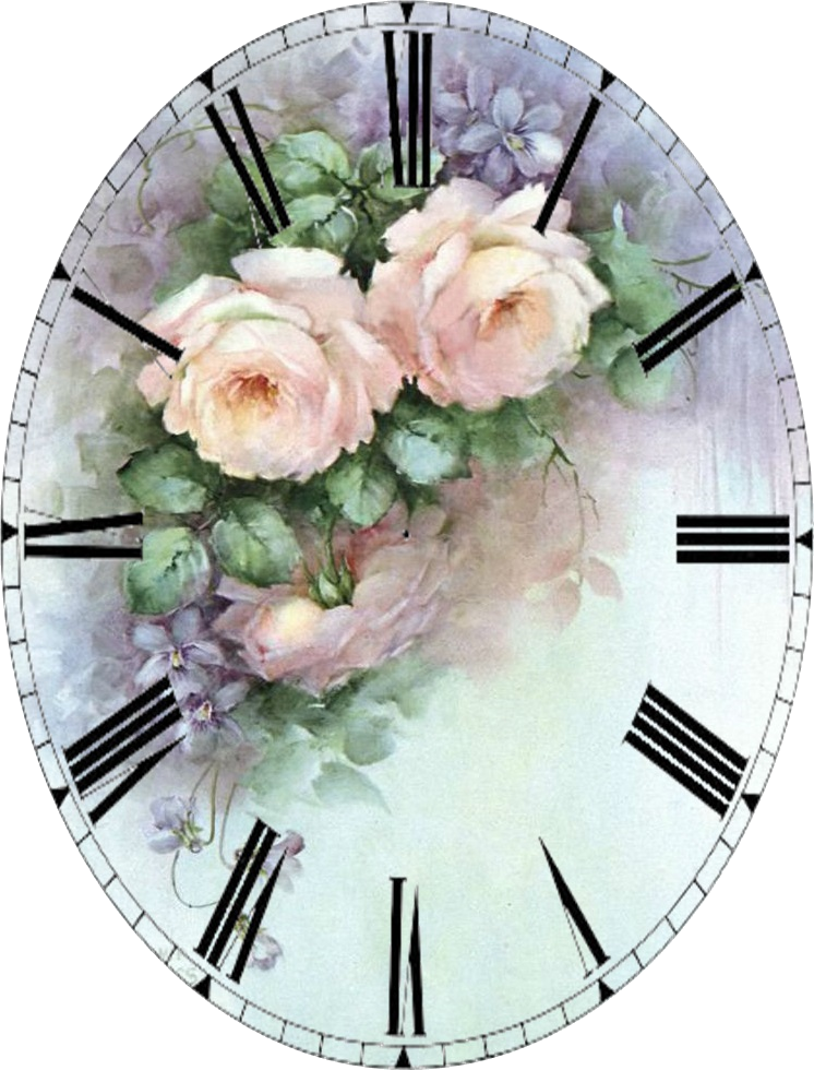 Clock Face - Decoupage (746x980), Png Download