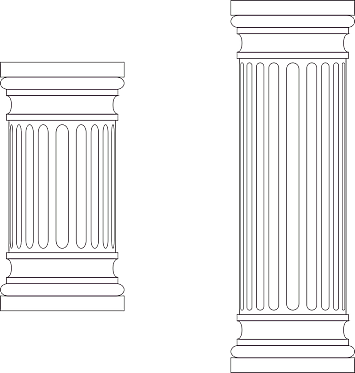 Column Greek Png - Marble Designs On Pillars (355x373), Png Download