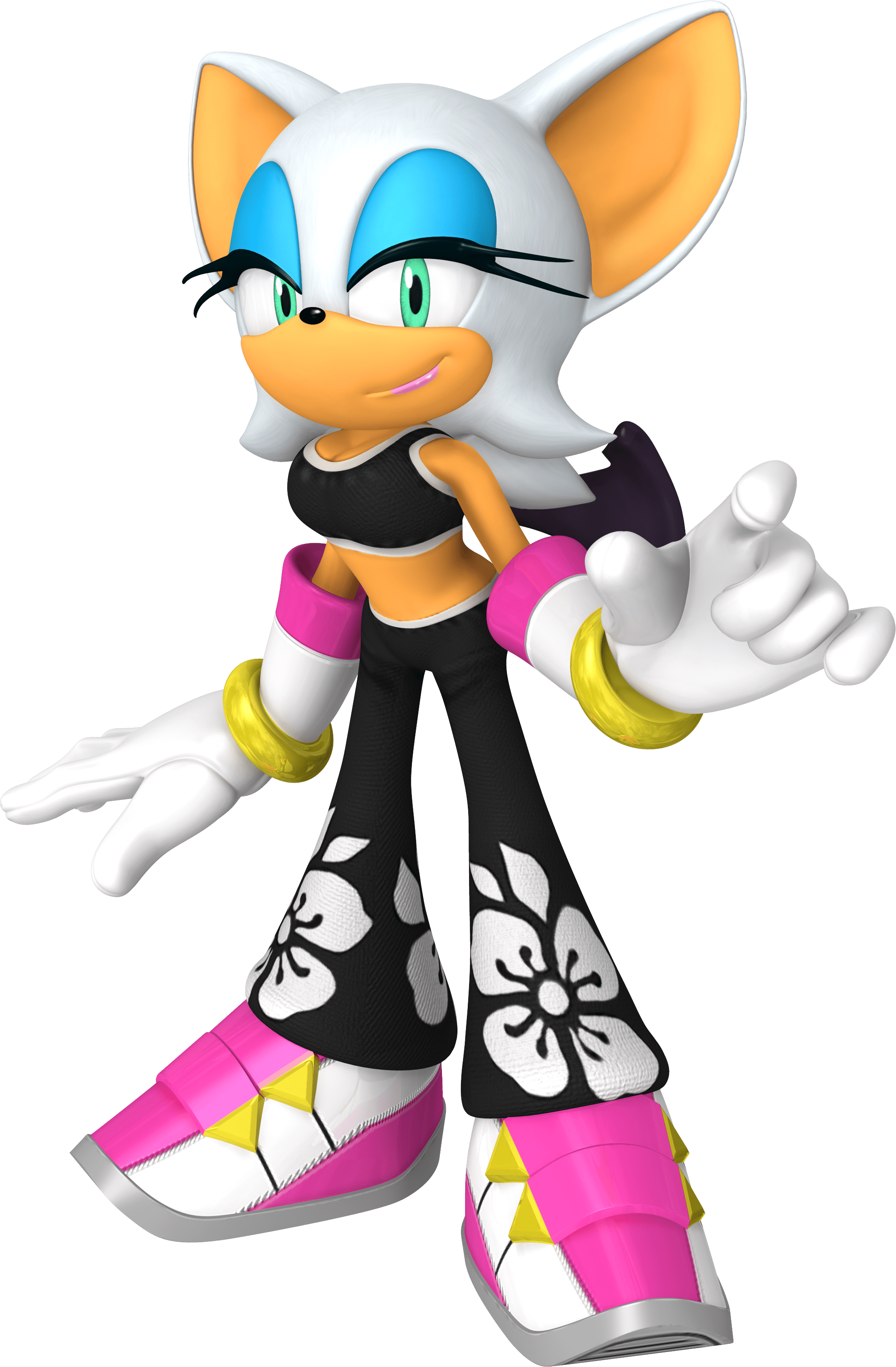 The Main Character Who Comes To Mind Is None Other - Rouge The Bat Sonic Free Riders (2084x3177), Png Download