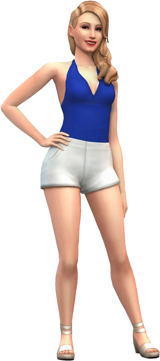 Personagem Mulher Pose Loira - Iggy Azalea The Sims 4 (714x1253), Png Download
