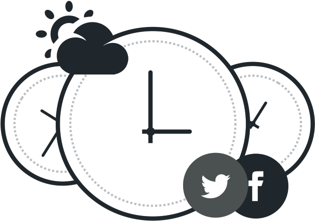 Customizable Clock Faces - Woodies - Love Stamp (set Of 6) We4005 (648x463), Png Download