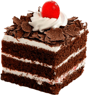 Pastry Png - Black Forest Pastry Cake (500x343), Png Download
