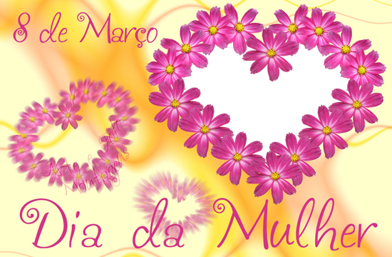 Dia Da Mulher - Immagini Con Cuori E Fiori (550x360), Png Download