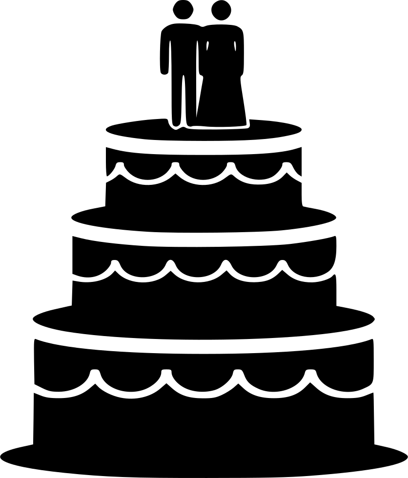 Biscuit Cake Food Pastry Sweetness Groom Bride Comments - Wedding Cake Icon (836x980), Png Download