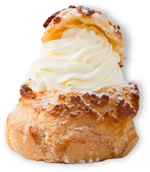 Hokkaido Cream Puff - Buttercream (640x640), Png Download