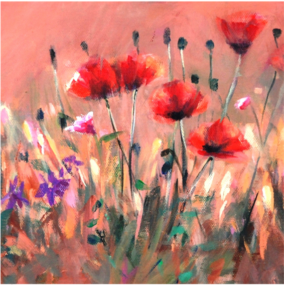 Poppies Glass Trivet - Madaras Gallery (1000x750), Png Download