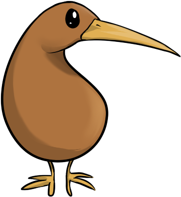 Download - Kiwi Bird Clipart (426x459), Png Download