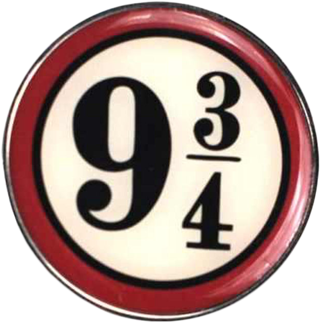 Harry - Harry Potter Badge Enamel Platform 9 3/4 Logo Official (1000x1000), Png Download