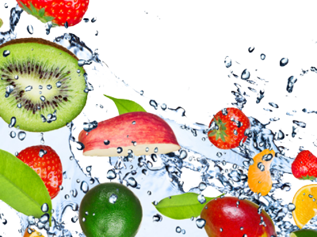 Fruit Water Splash Clipart Beach - Portable Network Graphics (640x480), Png Download