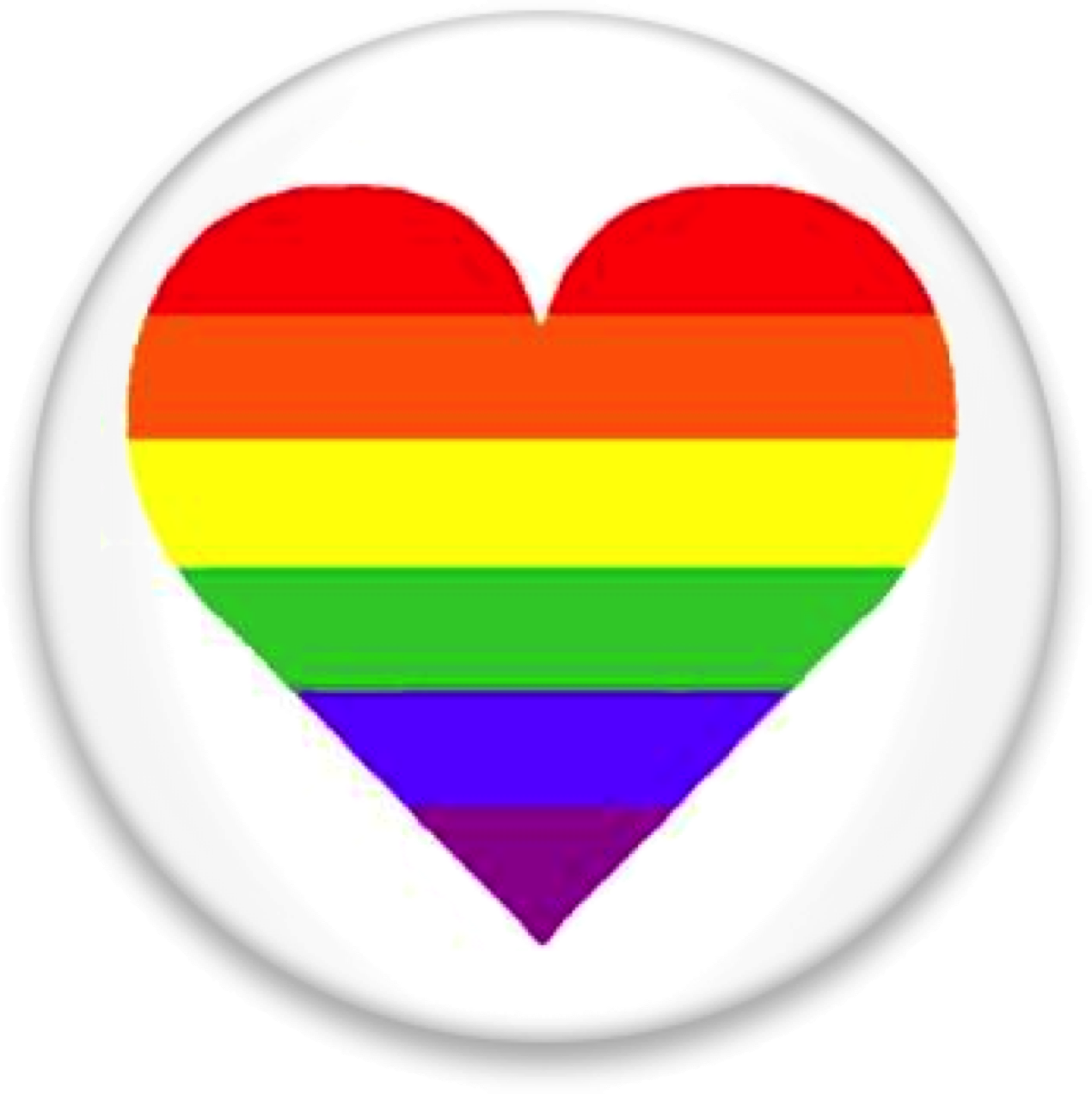 Rainbow Heart Png - Man (1270x1272), Png Download
