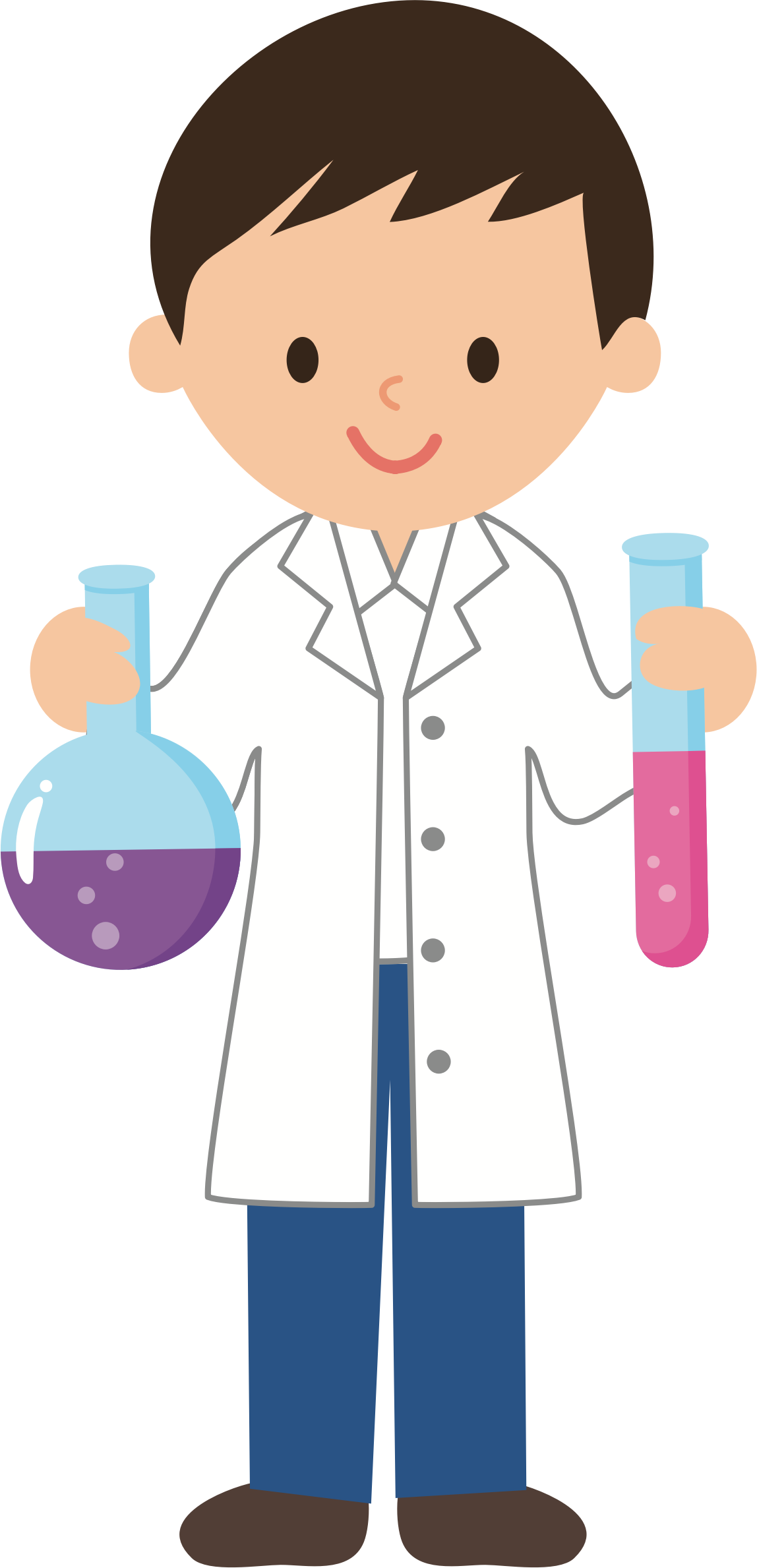 Big Image - Scientist Clipart Png (1148x2378), Png Download