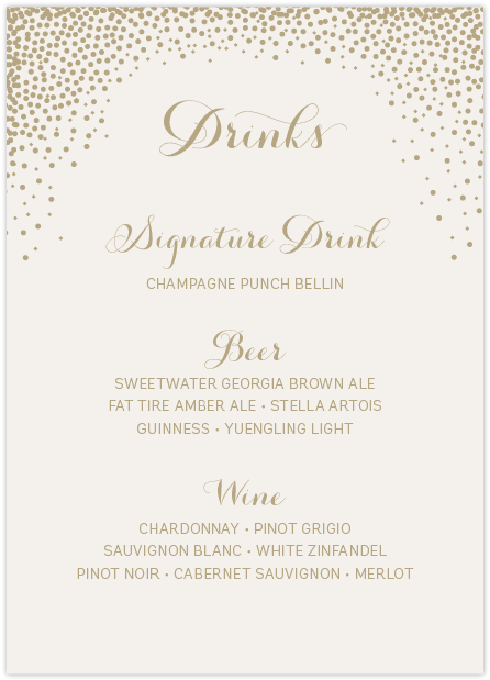 Drink Menu (800x800), Png Download