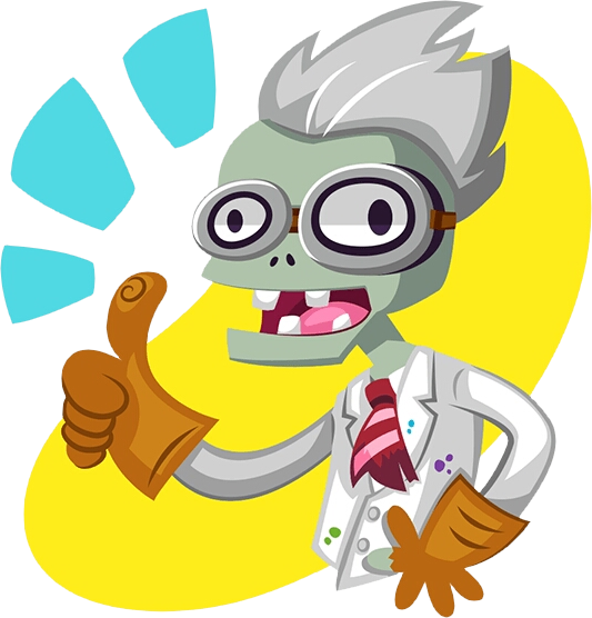 Scientist - Pvz Scientist (533x556), Png Download