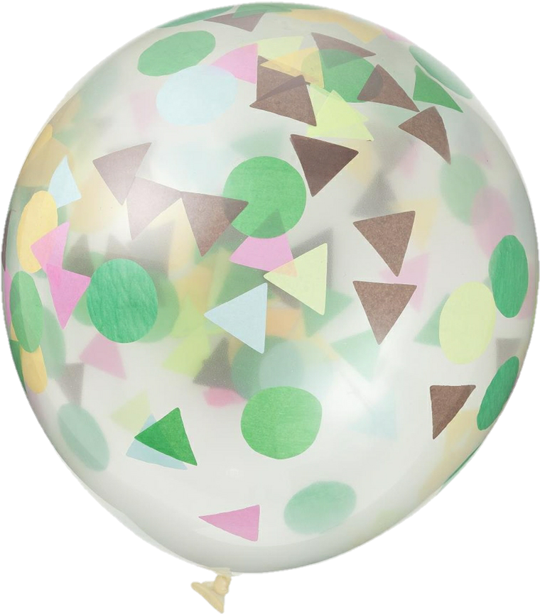 Tumblr Aesthetic Party Confetti Png Tumblr Aesthetic - Hema 6-pak Confetti Ballonnen (991x1073), Png Download