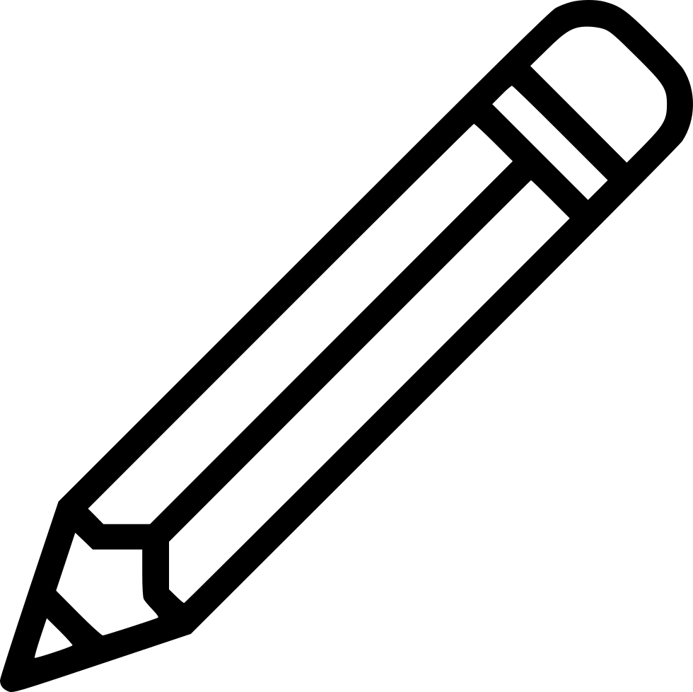 Free Download Pencil Chalk Png Clipart Clip Art - Pencil Icon (980x978), Png Download