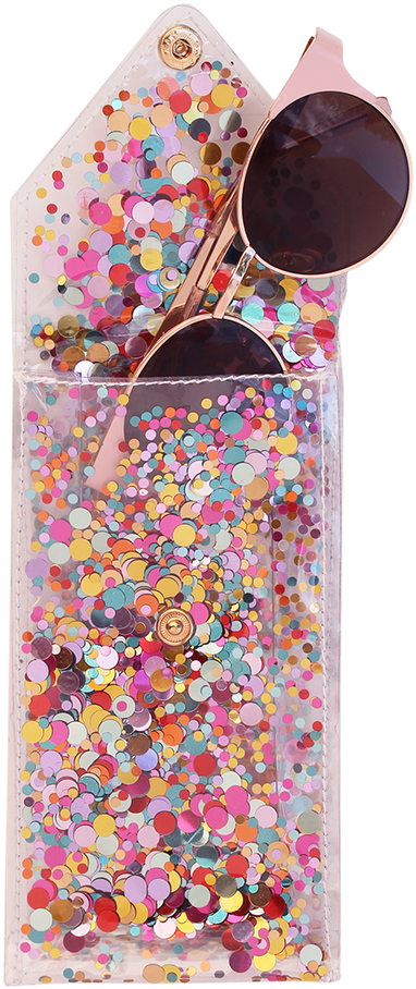 Confetti Sunglass Holder - Packed Party, Inc. (1024x1024), Png Download