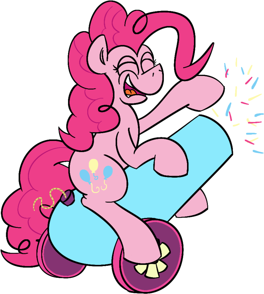 Cowsrtasty, Confetti, Party Cannon, Pinkie Pie, Safe, - Cartoon (1017x1024), Png Download