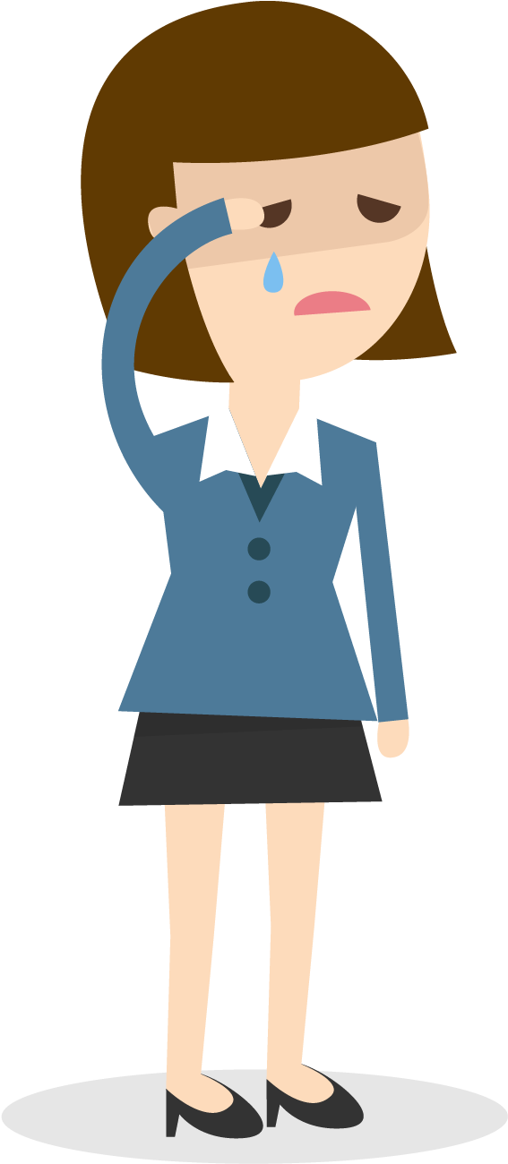 Of Course, We All Experience 'bad Days', So We Are - People Stress Cartoon Png (1413x1629), Png Download