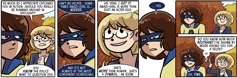 Person Talking To Skinny Per - Cartoon (1000x333), Png Download