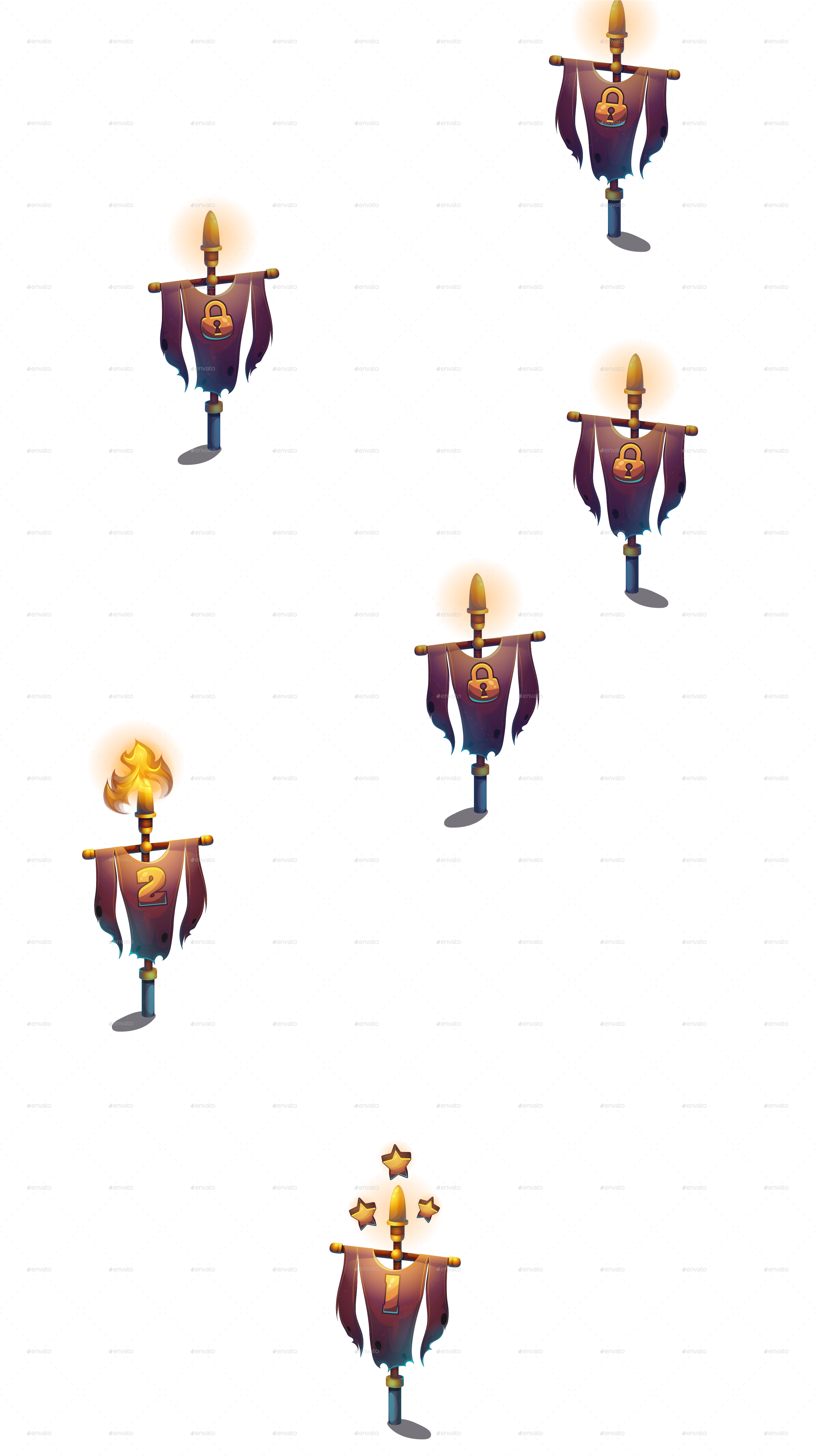 Level Map With Check Points Background Vector Image1 - Night Of The Living Dead (3000x5334), Png Download