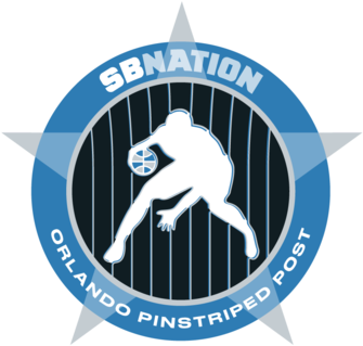 Orlando Pinstriped Post - Sb Nation Magic (400x350), Png Download