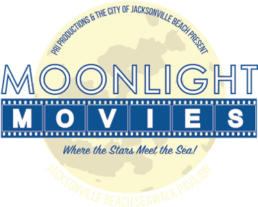 Step Outside For Moonlight Movies At Jacksonville Beach - Jacksonville (600x300), Png Download