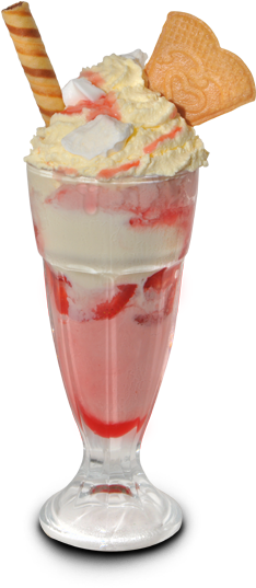 Strawberry Blonde - Ice Cream Strawberry Sundae Png (500x570), Png Download