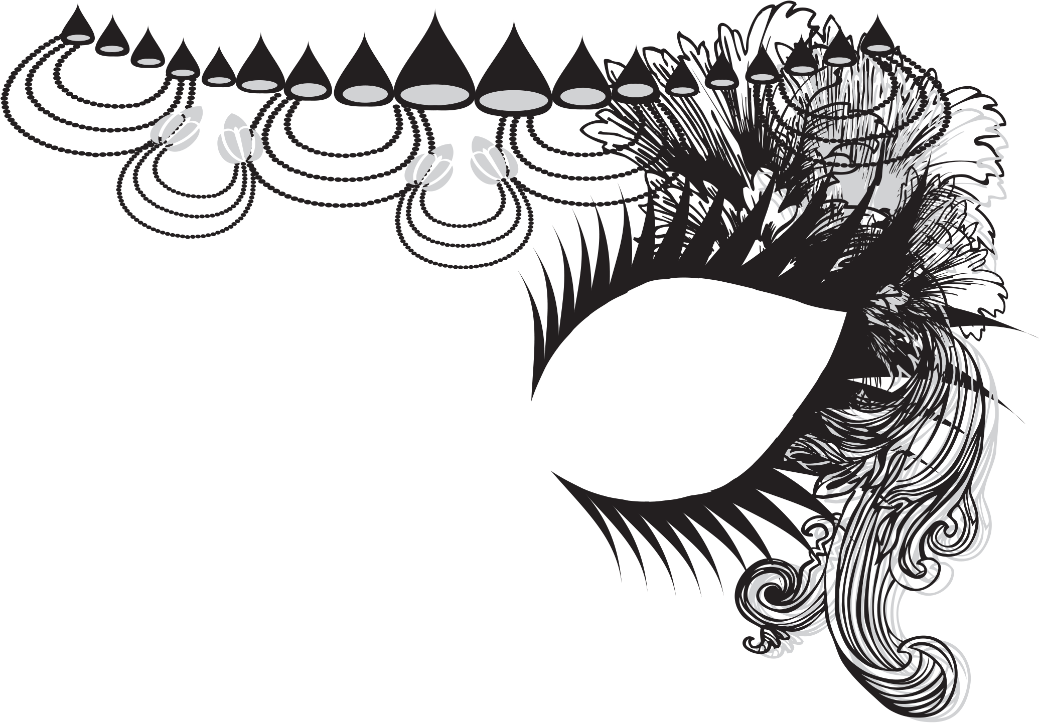 Gatsby Temporary Tattoo Mask - Mask Tattoo Transparent (2400x1575), Png Download