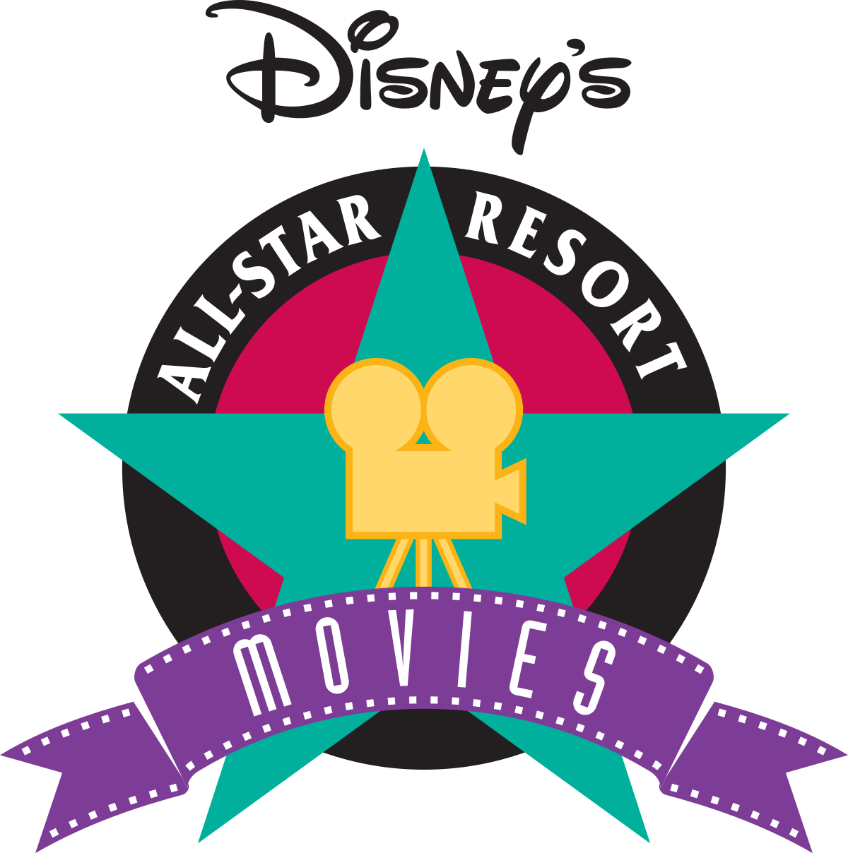Disney's All-star Movies Resort - All Star Movies Resort Logo (1200x1208), Png Download