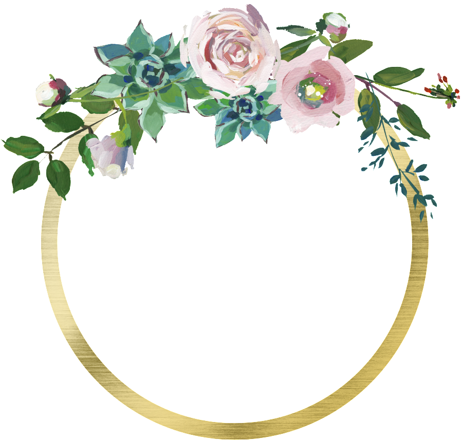 Download Hand Painted Golden Circle Garland Png Transparent Illustration Full Size Png Image Pngkit